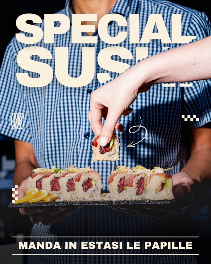 Special sushi preparato dallo staff